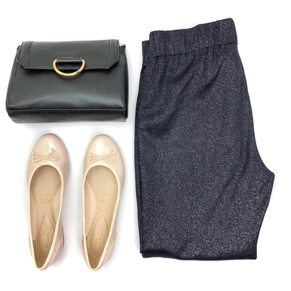 Soft Surroundings Pants - Soft Surroundings Black Glitter Legging Petite M